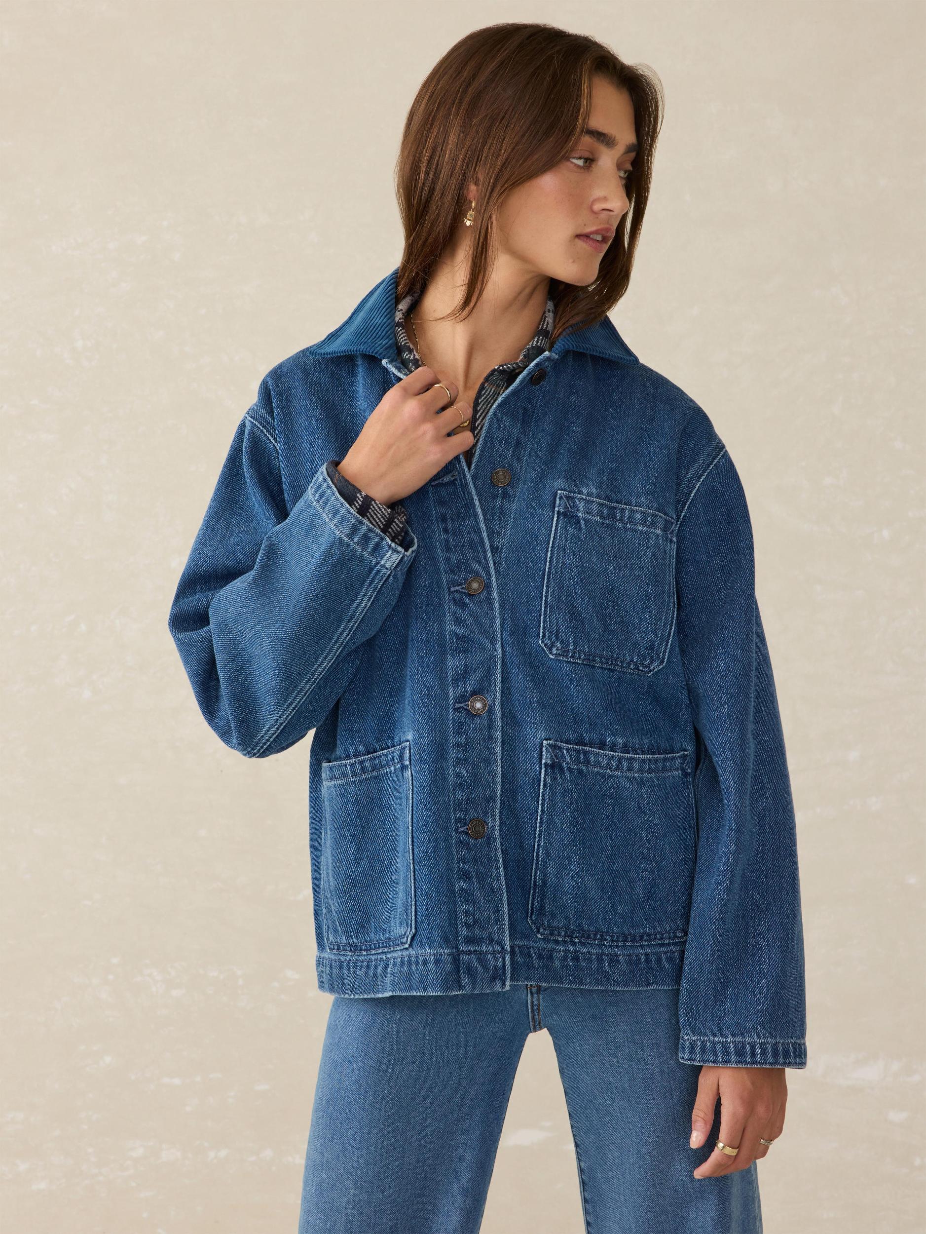 High Ridge Twill Studio Jacket - Night Waves Wash Female Product Image