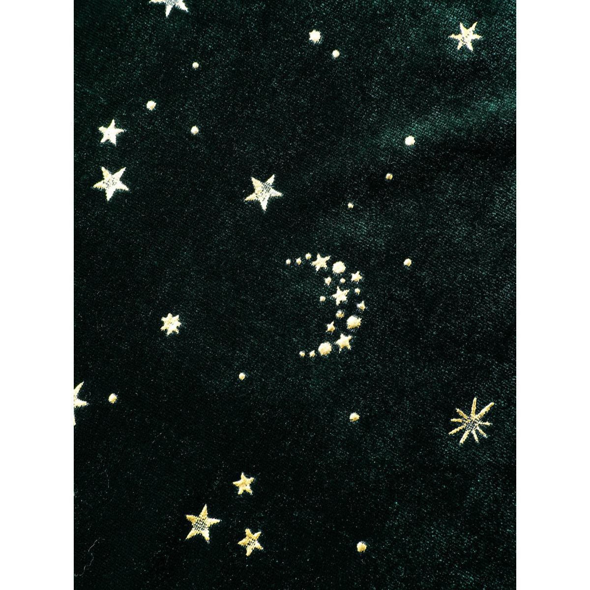 Plus Size DarkGreen Velvet Stretchy Gold Stamp Jumpsuit Women Party&Cocktail Sleeveless Non Party Loose Jumpsuits BloomChic 26/4X Product Image