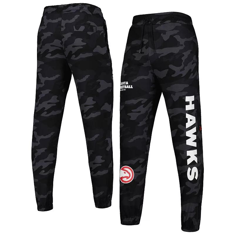 Men's New Era Black/Camo Atlanta Hawks Tonal Joggers, Size: 2XL Product Image