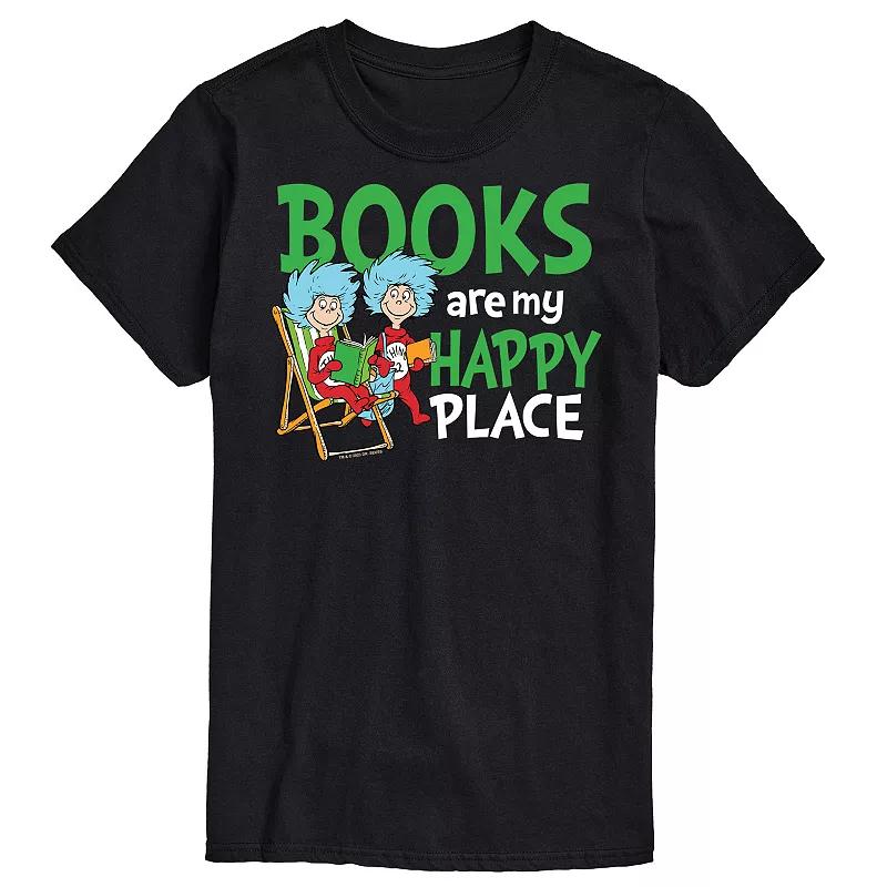 Big & Tall Dr. Seuss Books Are My Happy Place Graphic Tee, Men's,  Product Image