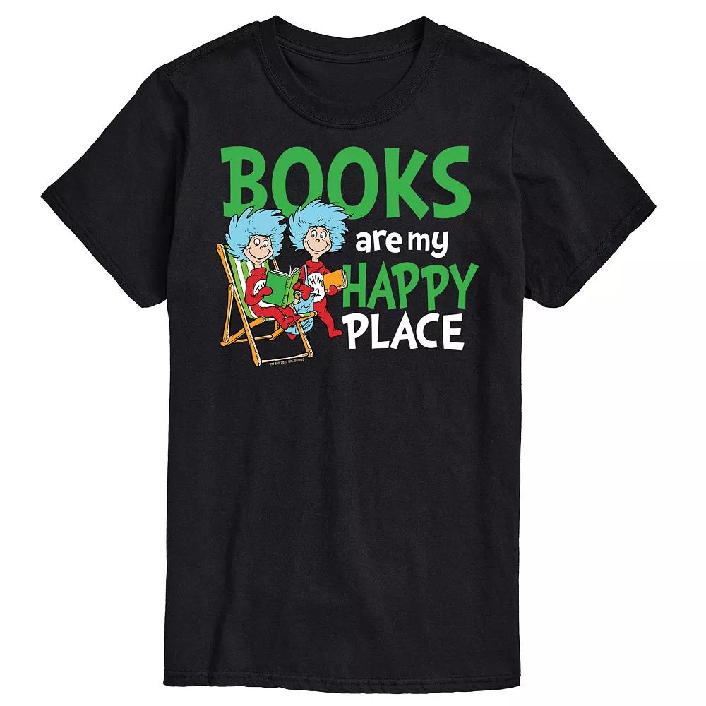 Big & Tall Dr. Seuss Books Are My Happy Place Graphic Tee, Men's,  Product Image