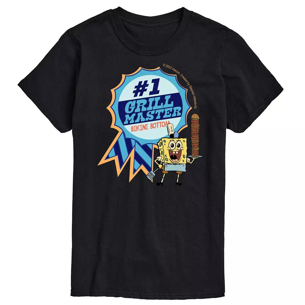 Big & Tall SpongeBob SquarePants Grill Master Blue Ribbon Graphic Tee, Men's,  Product Image
