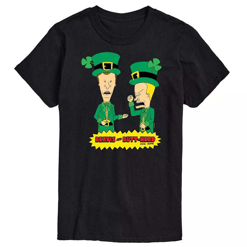 Big & Tall Beavis & Butthead St. Patrick's Day Tee, Men's,  Product Image