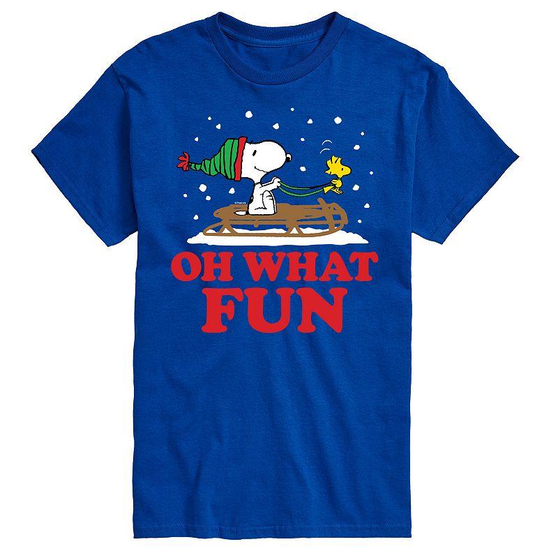Big & Tall Peanuts Oh What Fun Tee, Men's,  Product Image