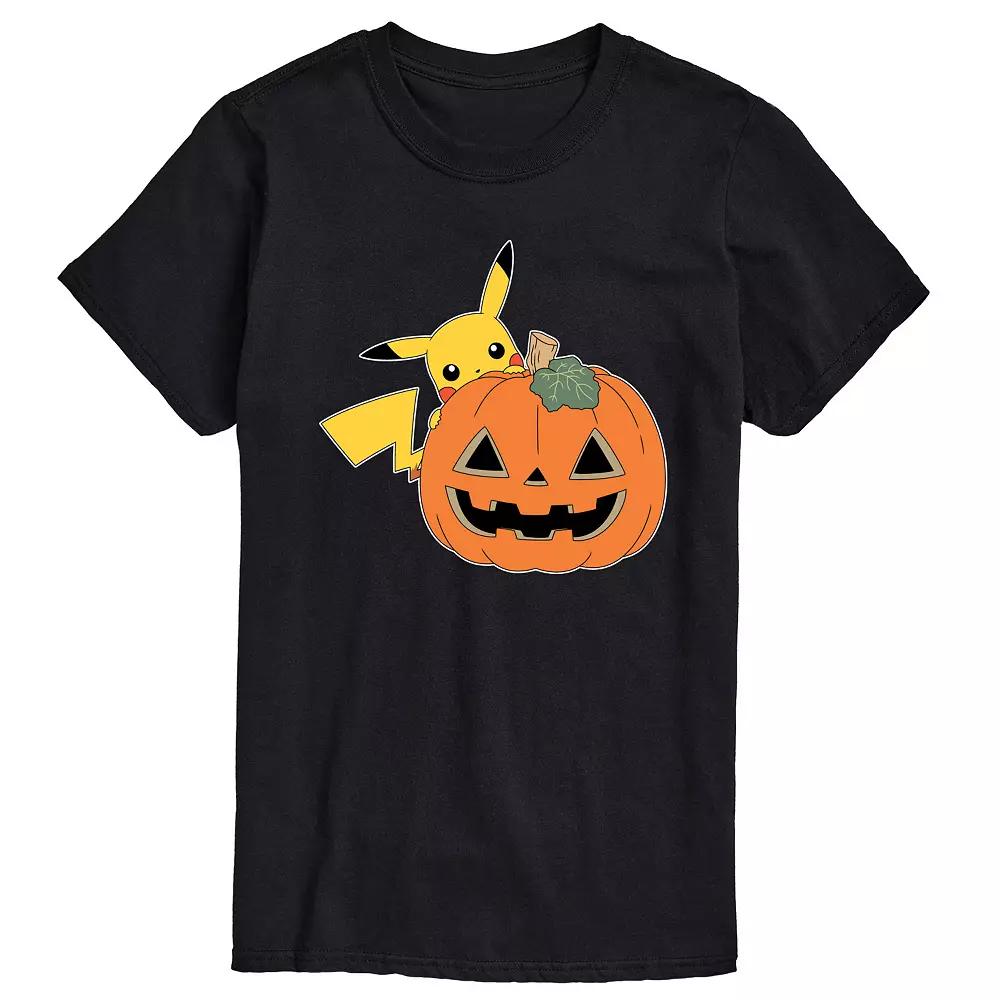 Big & Tall Pokemon Pika Pumpkin Tee, Men's,  Product Image