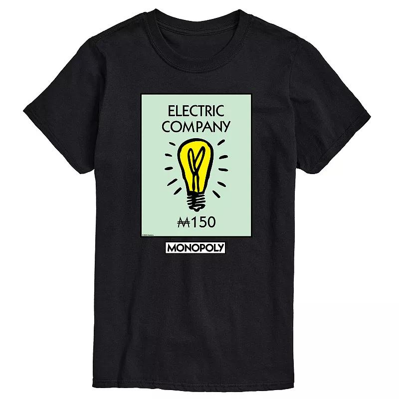 Big & Tall Monopoly Electric Company Graphic Tee, Men's,  Product Image