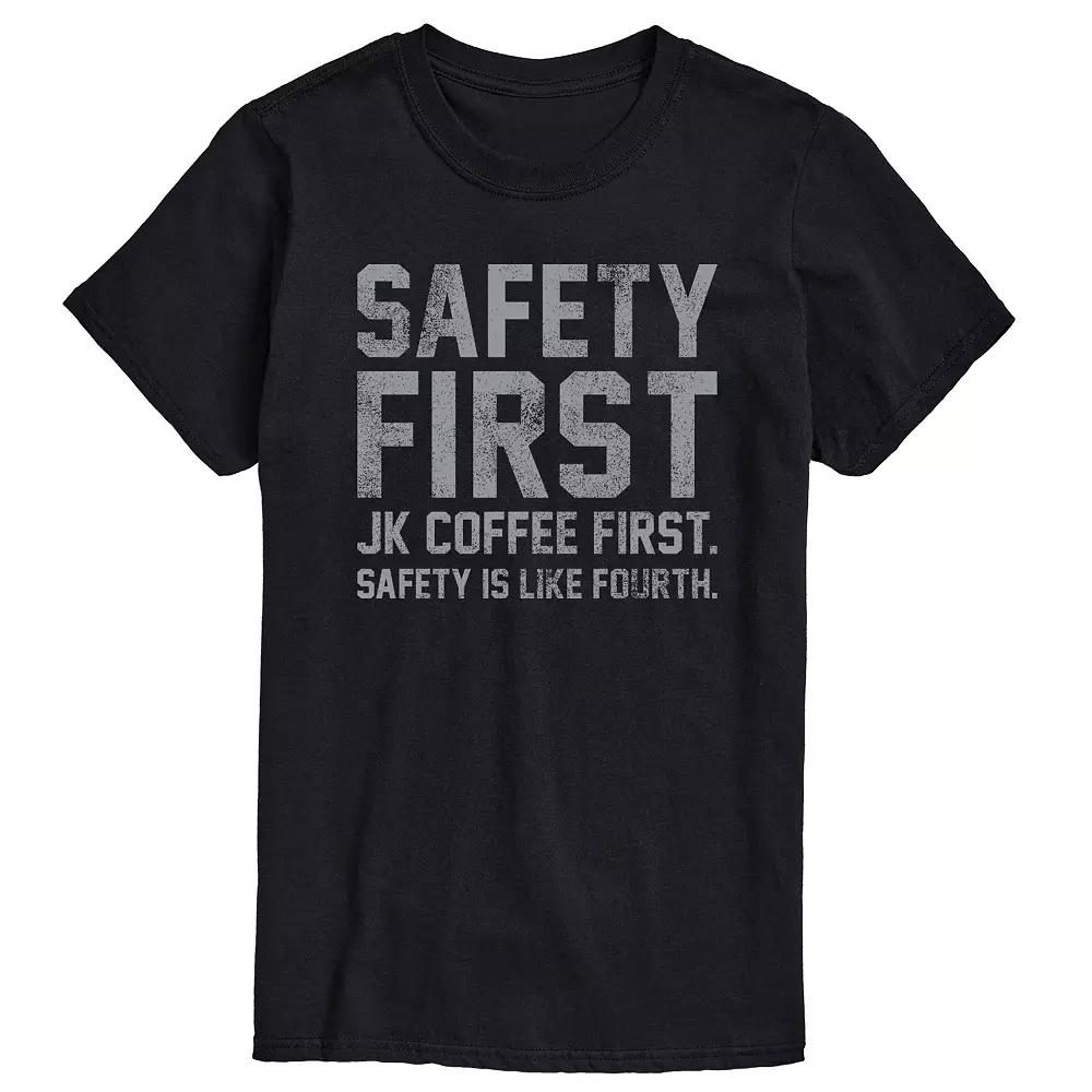 Big & Tall Safety First JK Graphic Tee, Men's,  Product Image