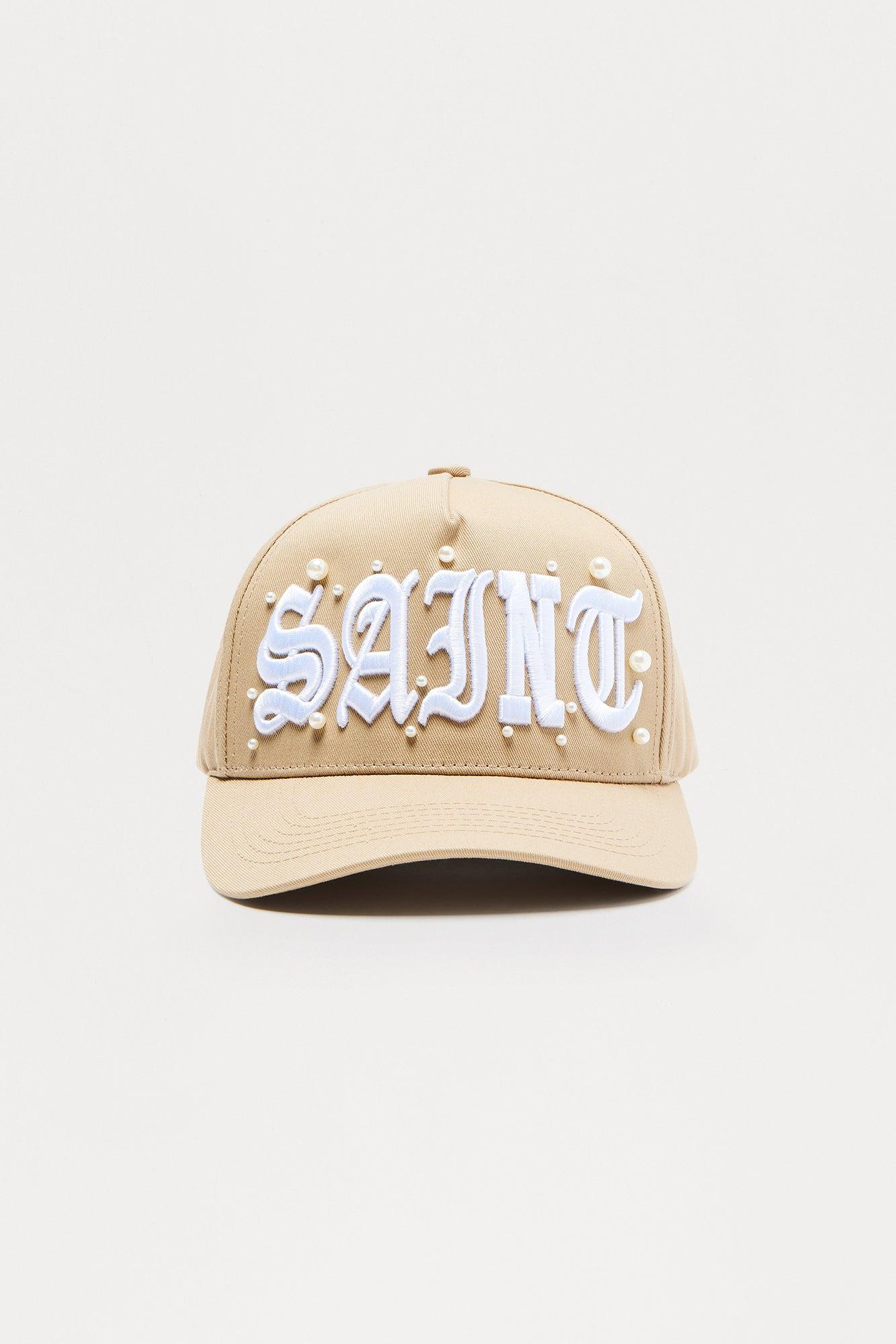 Saint Structured Snapback Hat - Tan Male Product Image