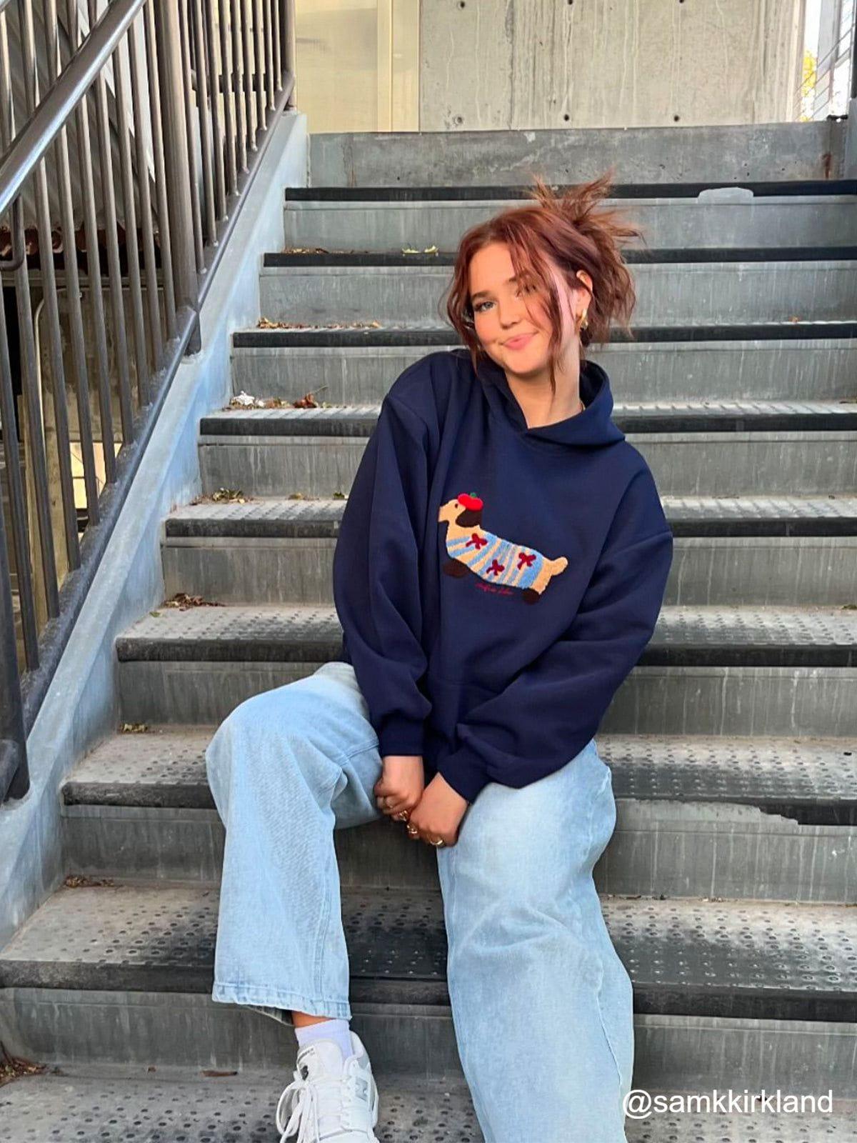 Aelfric Eden Cartoon Dachshund Hoodie Product Image