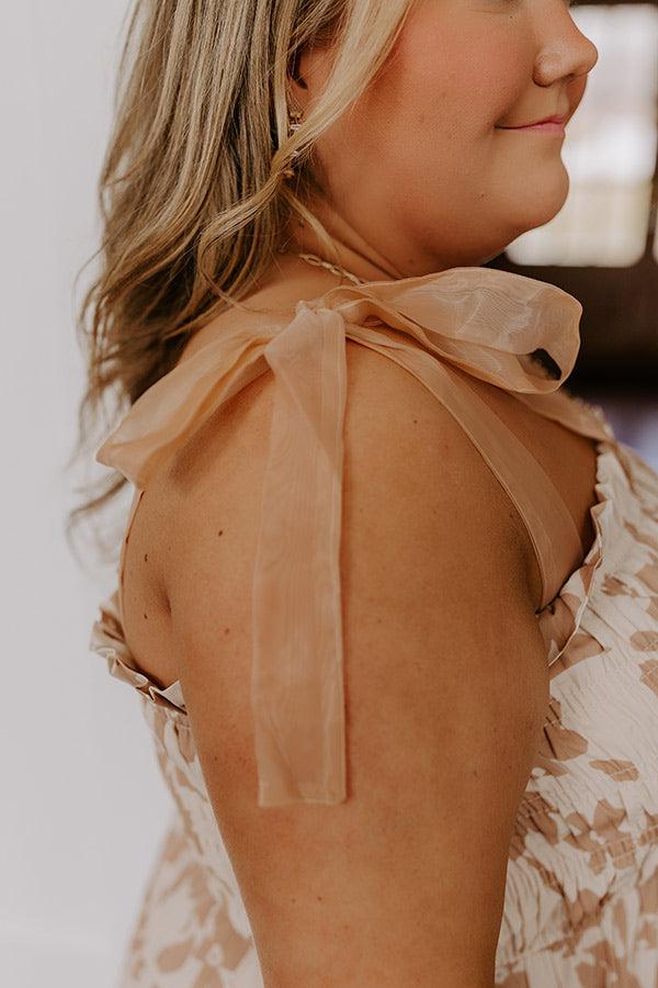 Happy Gatherings Floral Smocked Maxi Dress Curves Product Image