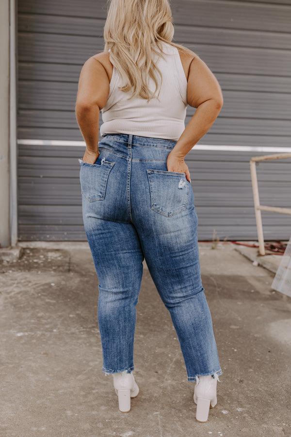 Risen The Hartlen High Waist Distressed Jean Curves Product Image
