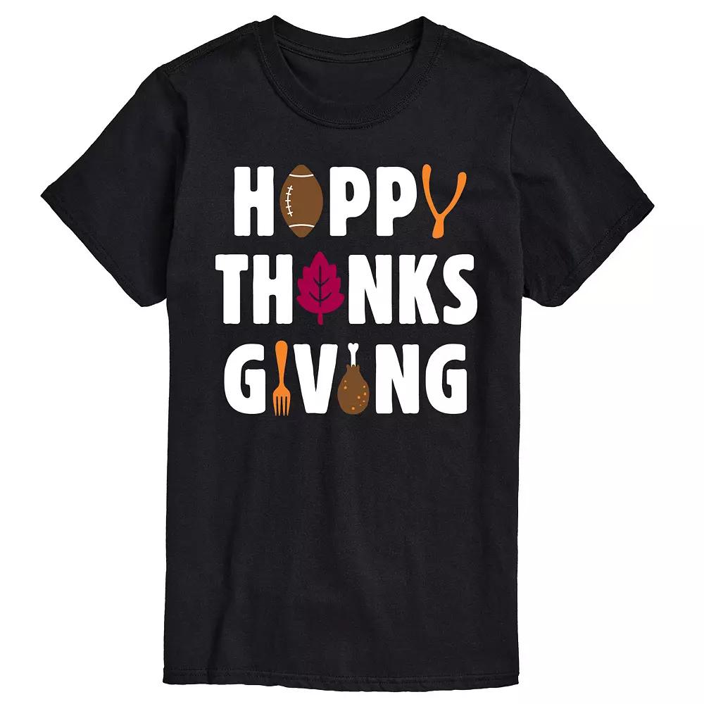 Men's Happy Thanksgiving Icons Graphic Tee,  Product Image