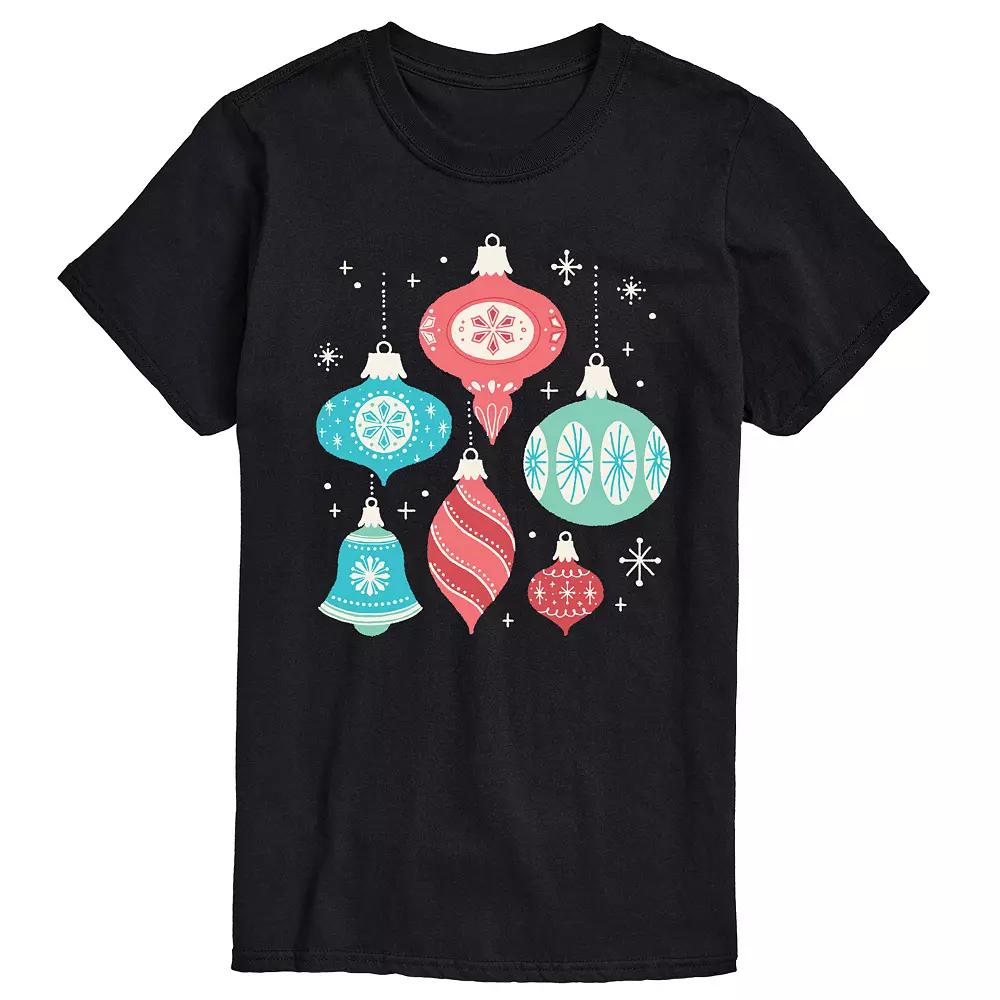 Big & Tall Retro Ornaments Graphic Tee, Men's,  Product Image