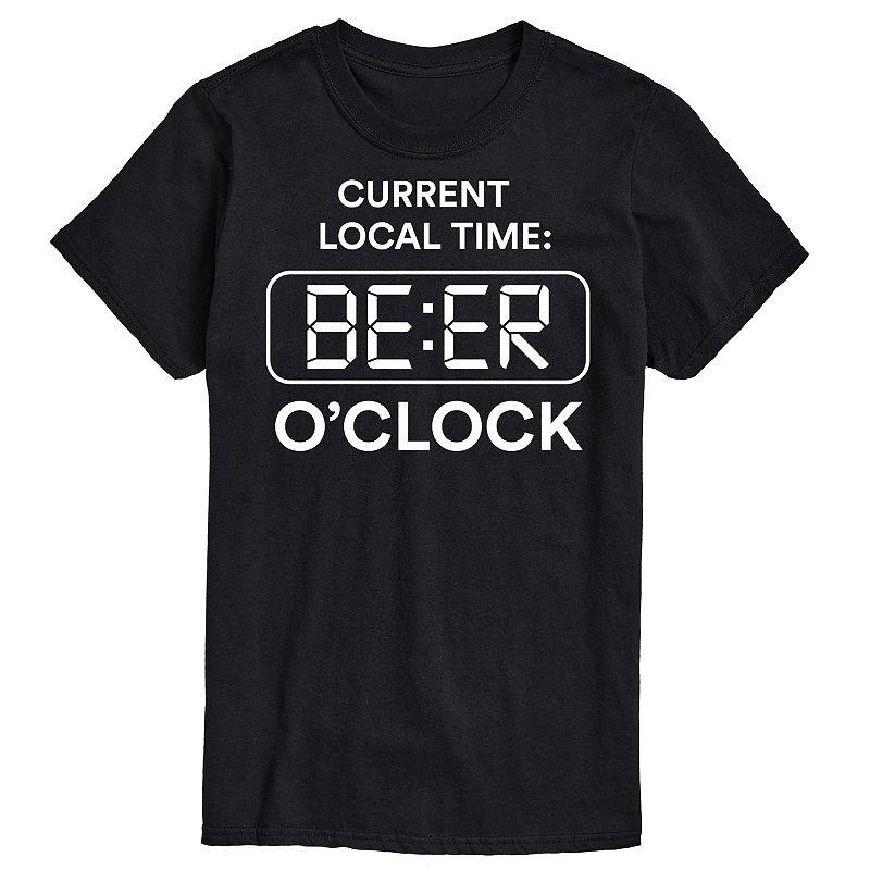 Big & Tall Beer Oclock Tee, Men's,  Product Image