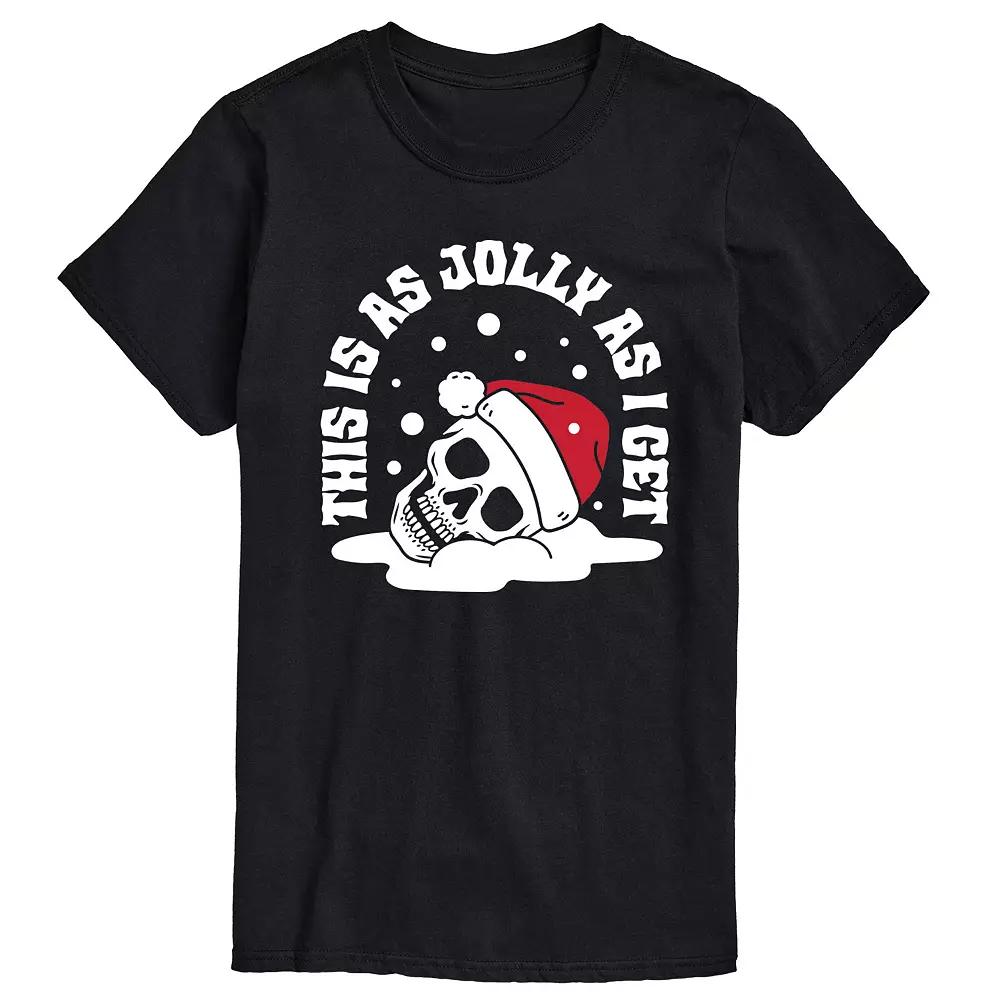 Men's Skeleton Jolly As I Get Graphic Tee,  Product Image
