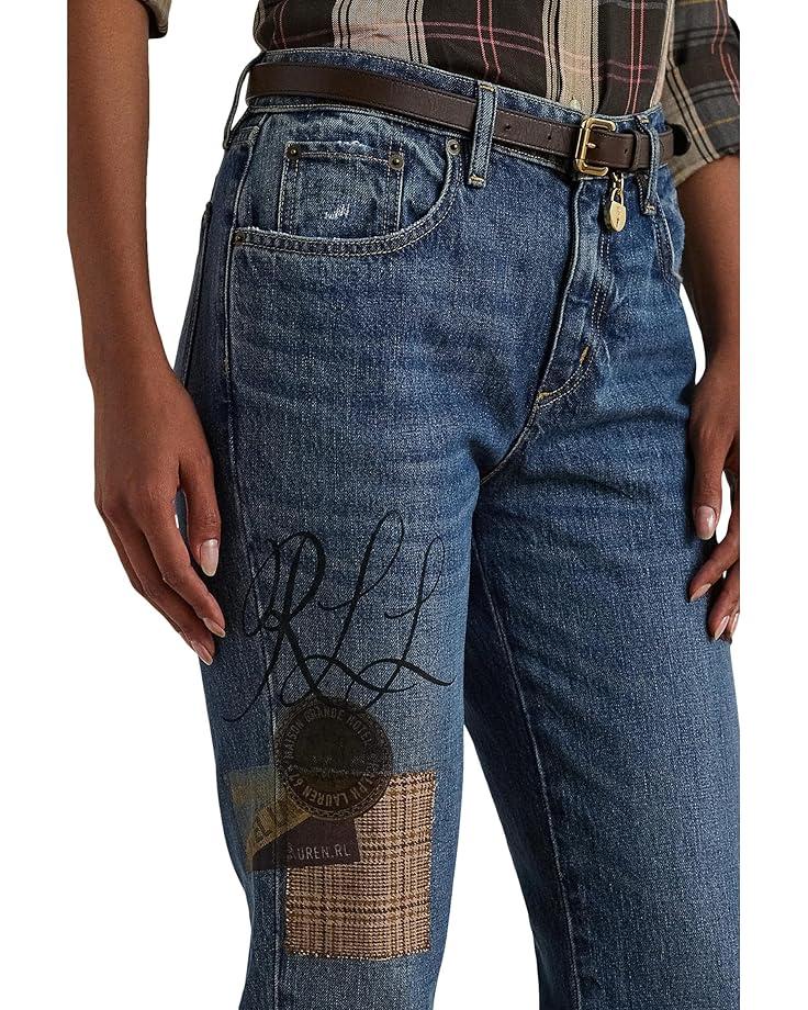 Mid-Rise Straight Ankle Jeans Product Image
