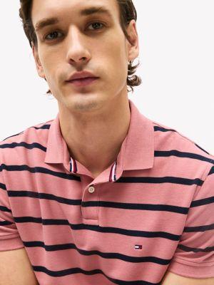Regular Fit Stripe Wicking Polo Product Image