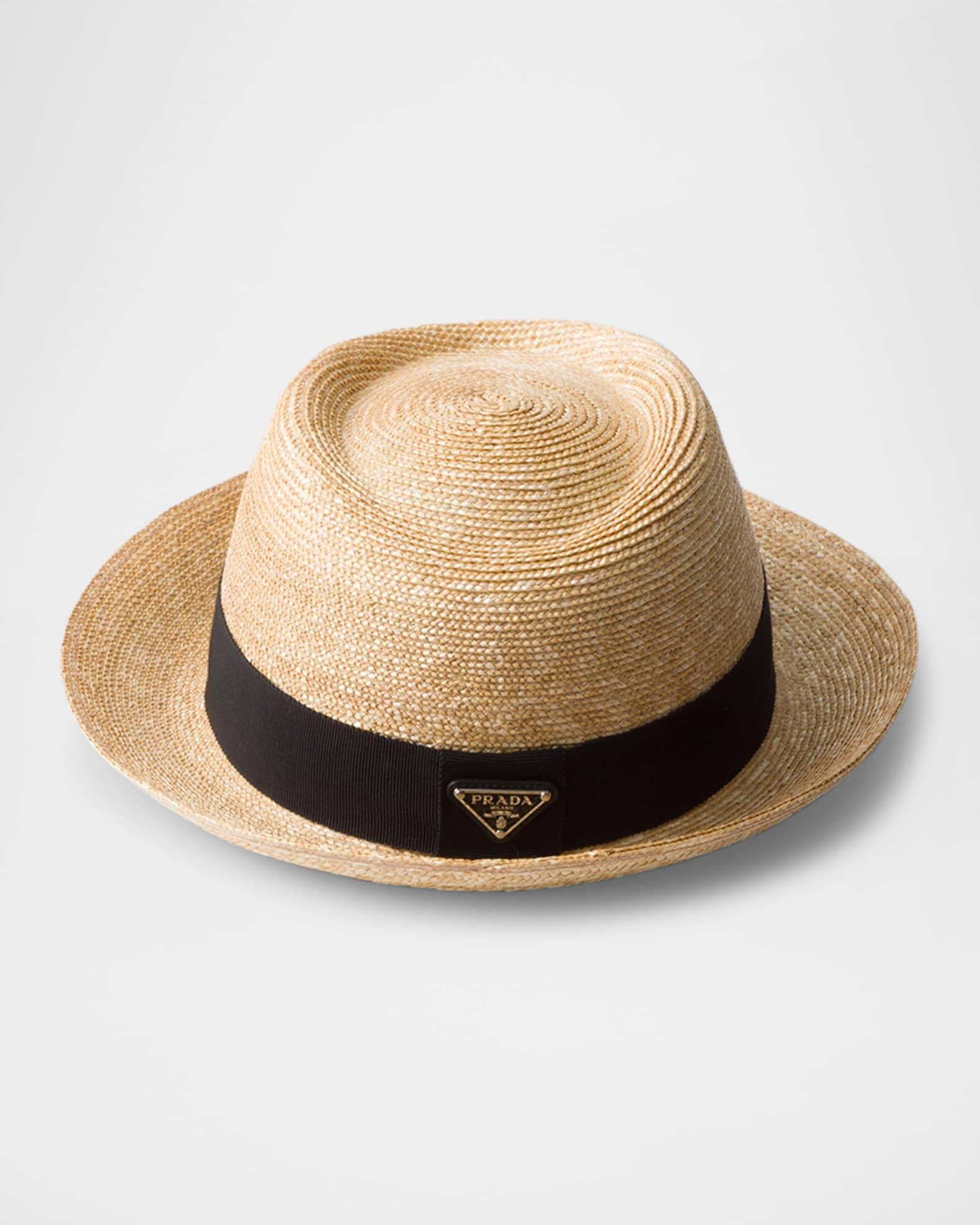 Straw Crochet Fedora Hat Product Image