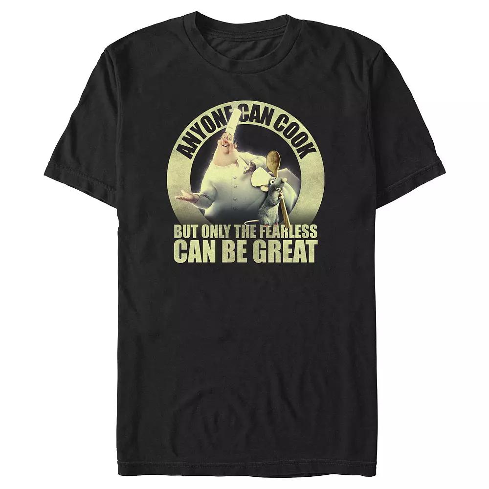 Disney / Pixar's Ratatouille Only The Fearless Can Be Great Men's Graphic Tee, Size: Medium, Black Product Image