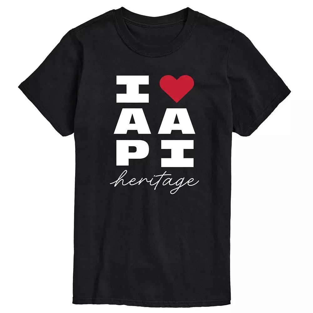 Big & Tall I Heart AAPI Heritage Graphic Tee, Men's,  Product Image