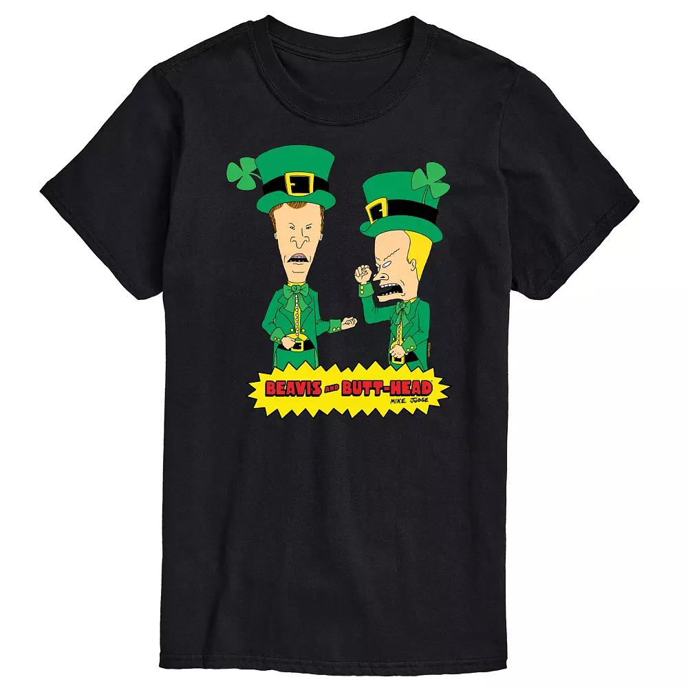 Big & Tall Beavis & Butthead St. Patrick's Day Tee, Men's,  Product Image