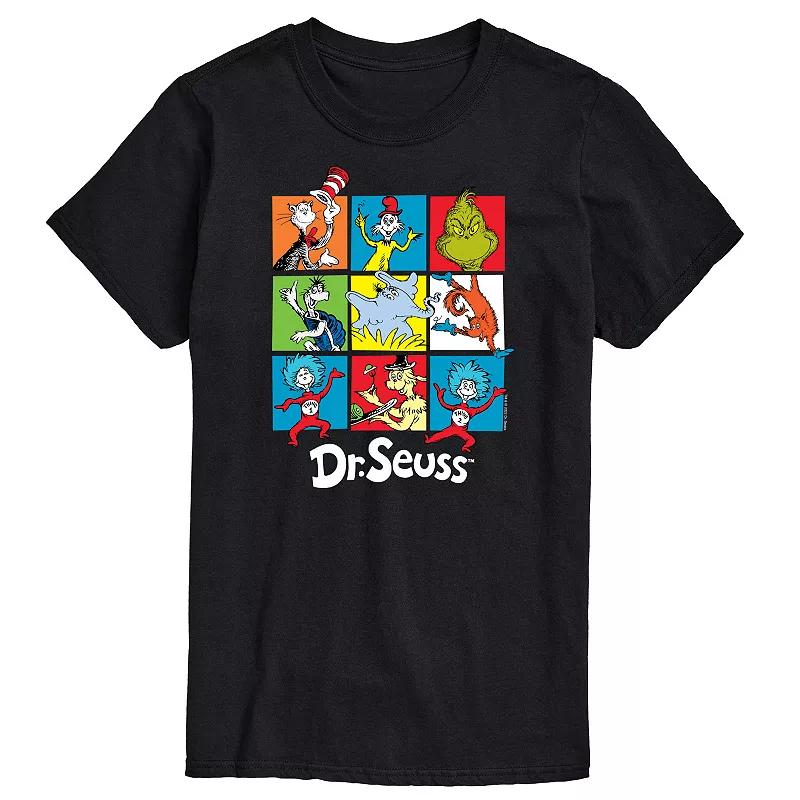 Big & Tall Dr Seuss Grid Tee, Men's,  Product Image