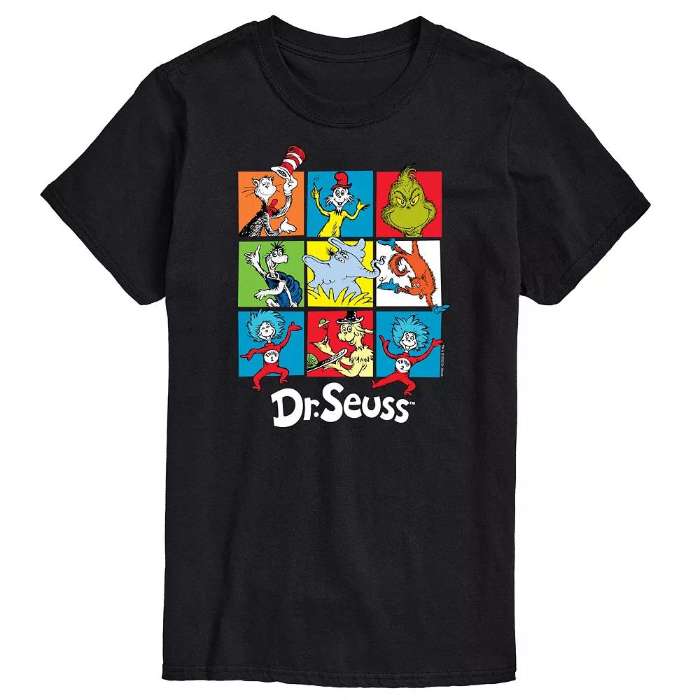 Big & Tall Dr Seuss Grid Tee, Men's,  Product Image