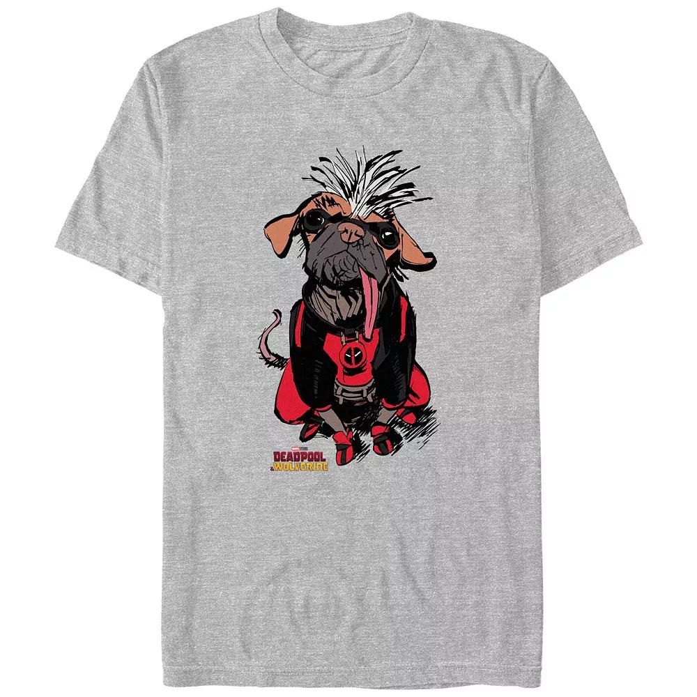Men's Deadpool And Wolverine Dogpool Cute Sketch Graphic Tee,  Product Image