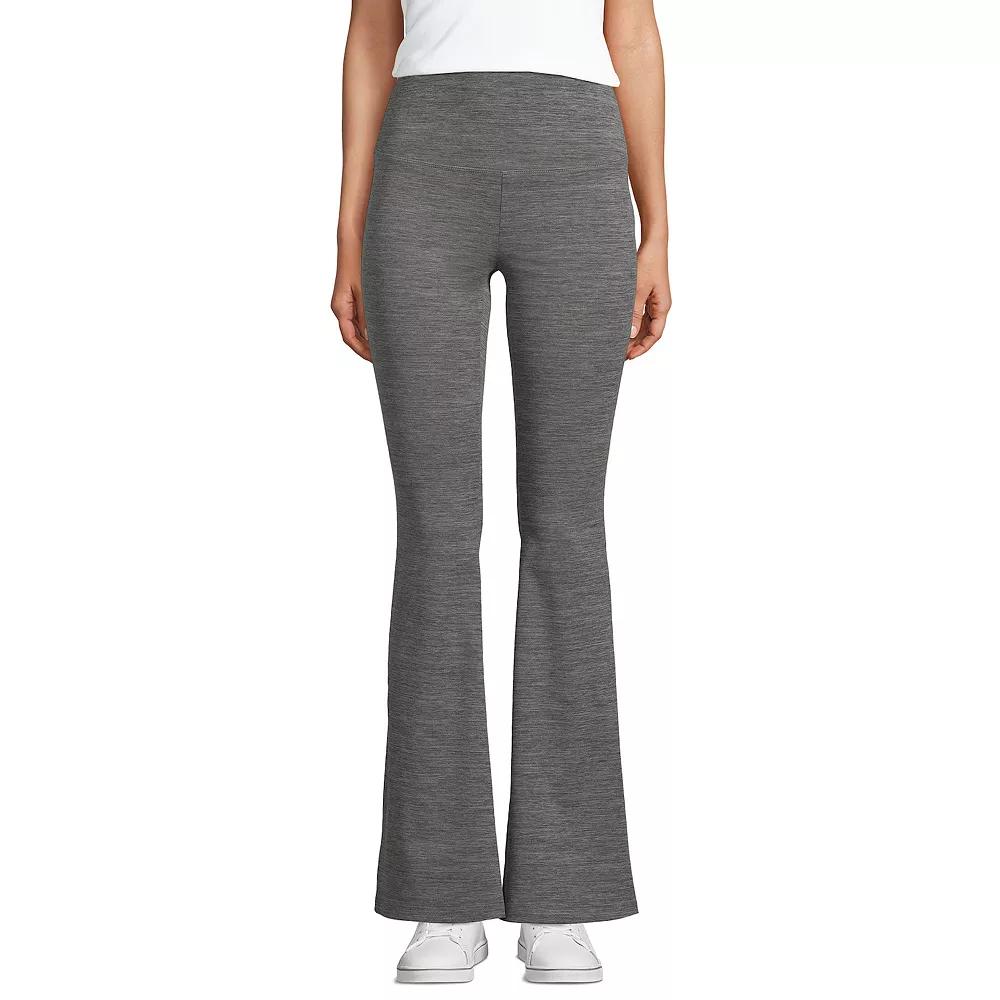 Petite Lands' End High-Rise Slim Flare Active Pants, Women's,  Product Image