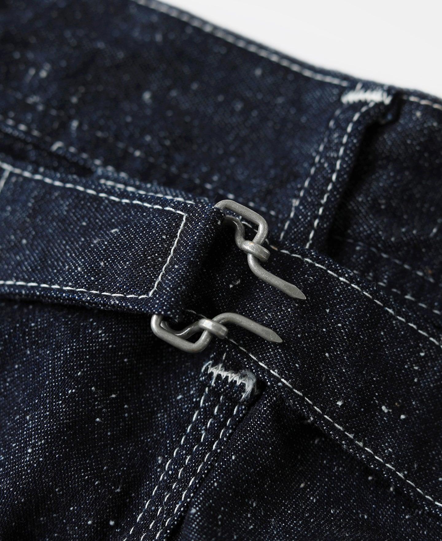 Slub Pearl Yarn Indigo Denim Carpenter Pants Product Image
