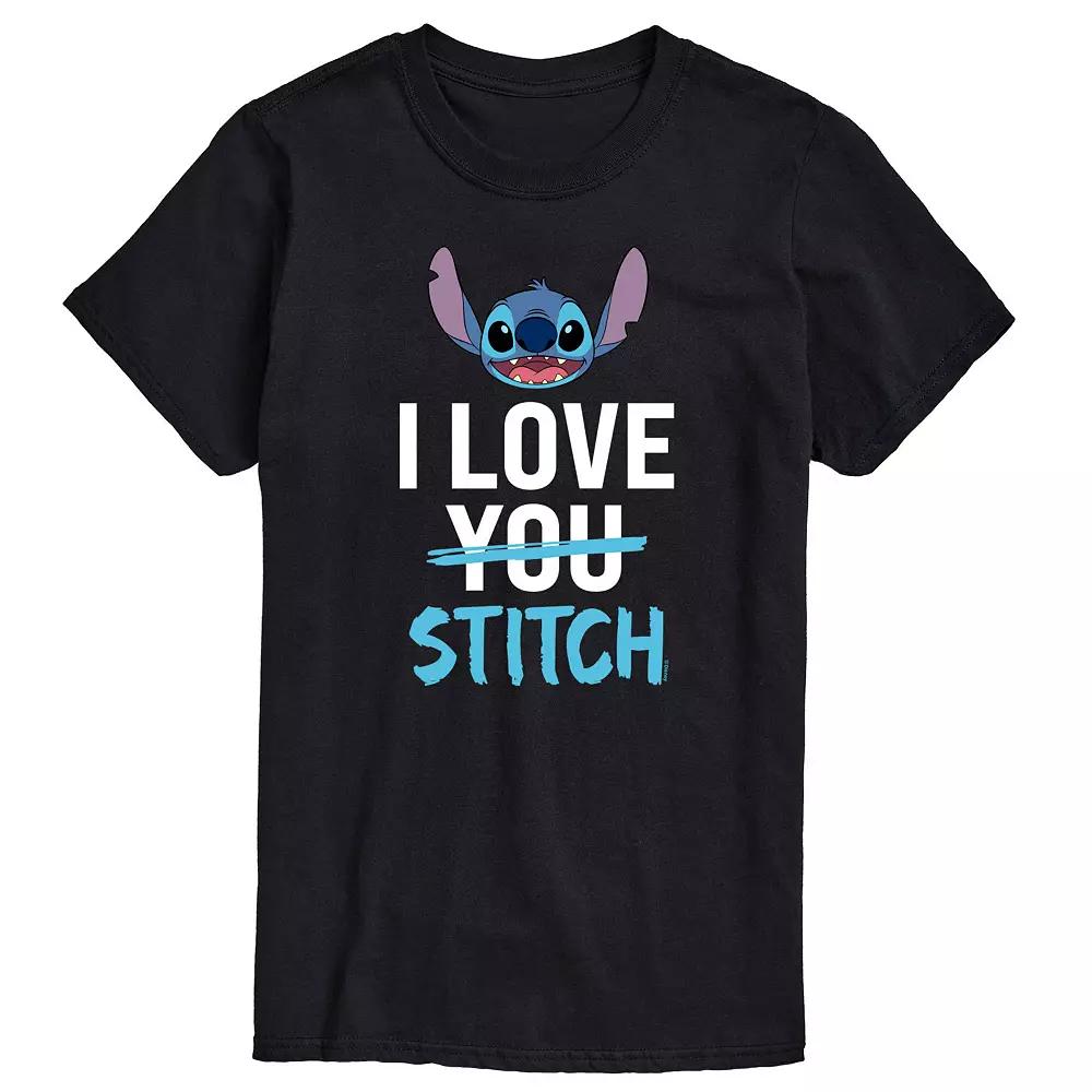 Disney's Lilo & Stitch Big & Tall I Love Stitch Big & Tall Graphic Tee, Men's,  Product Image