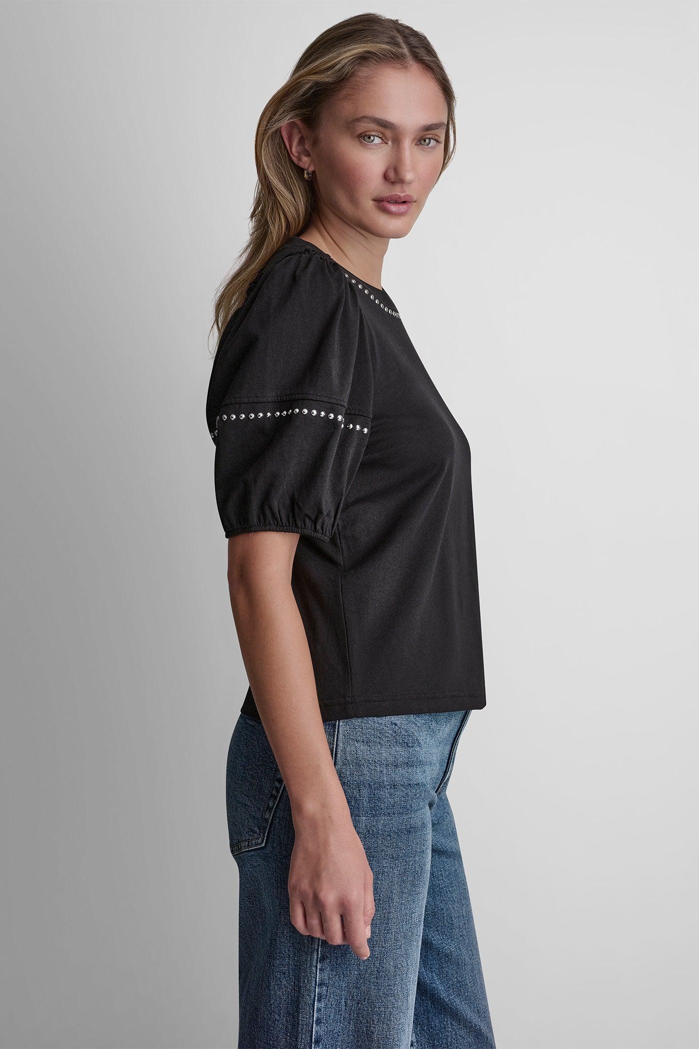 DOME STUDS MINI RUFFLE SHIRT Product Image