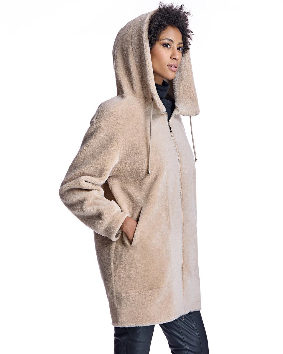 Julia & Stella by Maximilian Lamb's Wool Parka Product Image