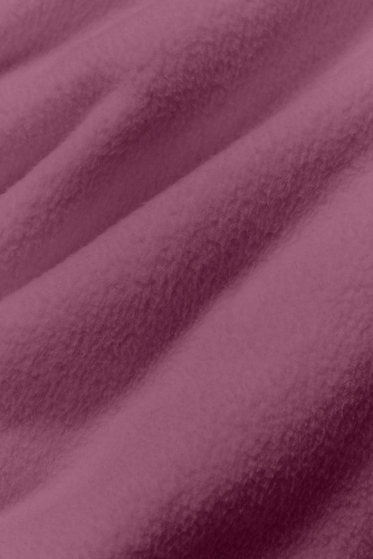 Polar Fleece Cropped Wintry Mix Jacket - Soft Mulberry Product Image