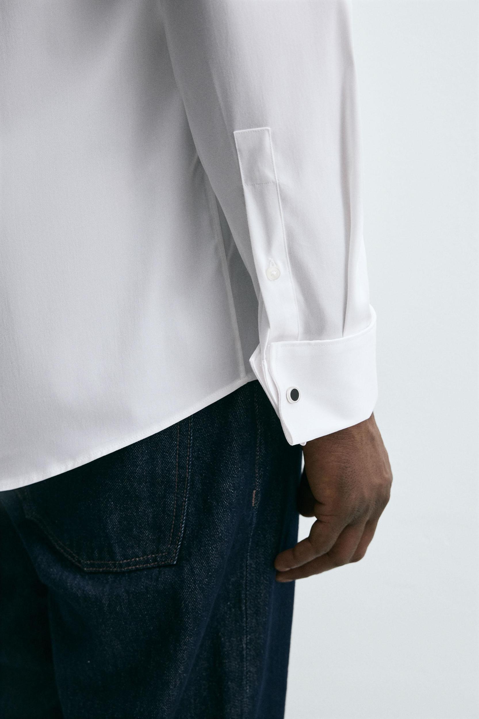 SLIM FIT FRENCH CUFF SHIRT Product Image