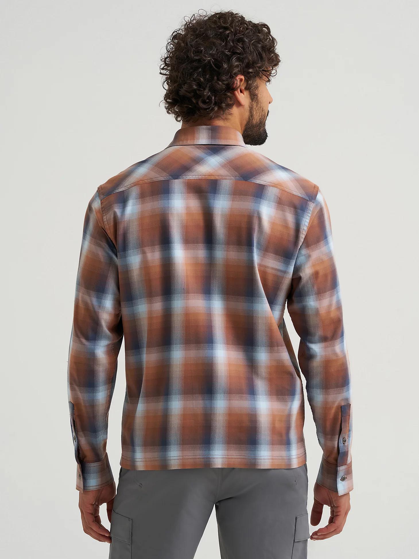 Men's Outdoor Stretch Plaid Shirt in Burst Rawhide Product Image