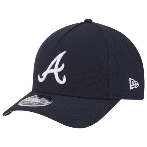 New Era Mens New Era Braves 940M Crown A Frame Cap - Mens Navy/White Product Image