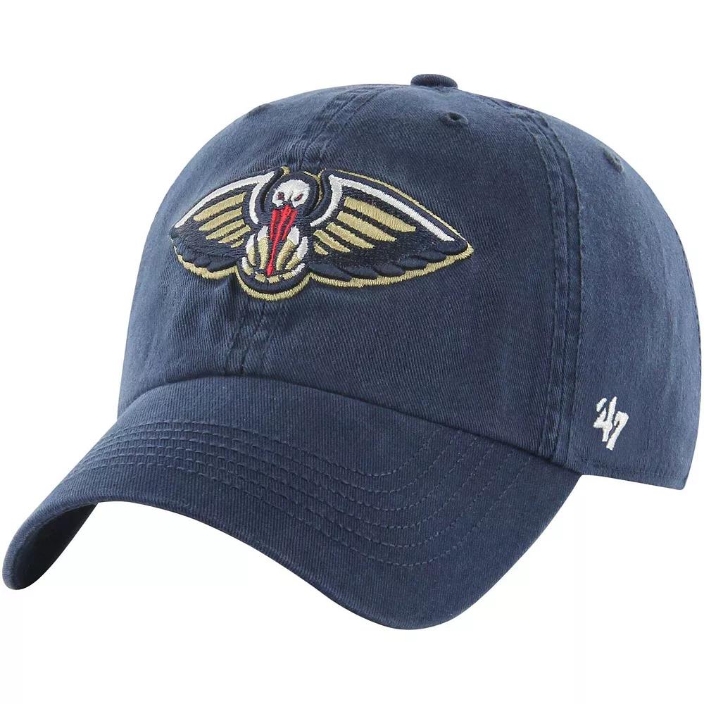 Men's '47 Navy New Orleans Pelicans Classic Franchise Fitted Hat,  Product Image