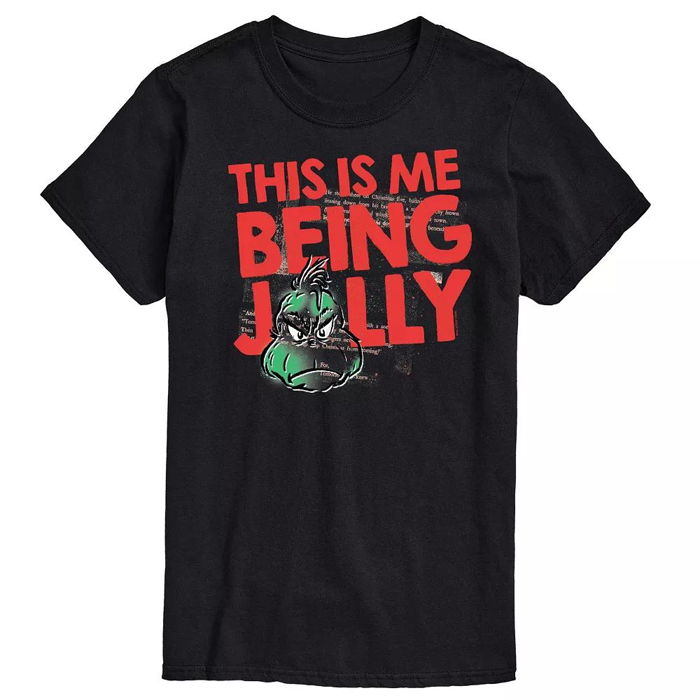 Big & Tall Dr. Seuss The Grinch This Is Me Being Jolly Graphic Tee, Men's,  Product Image
