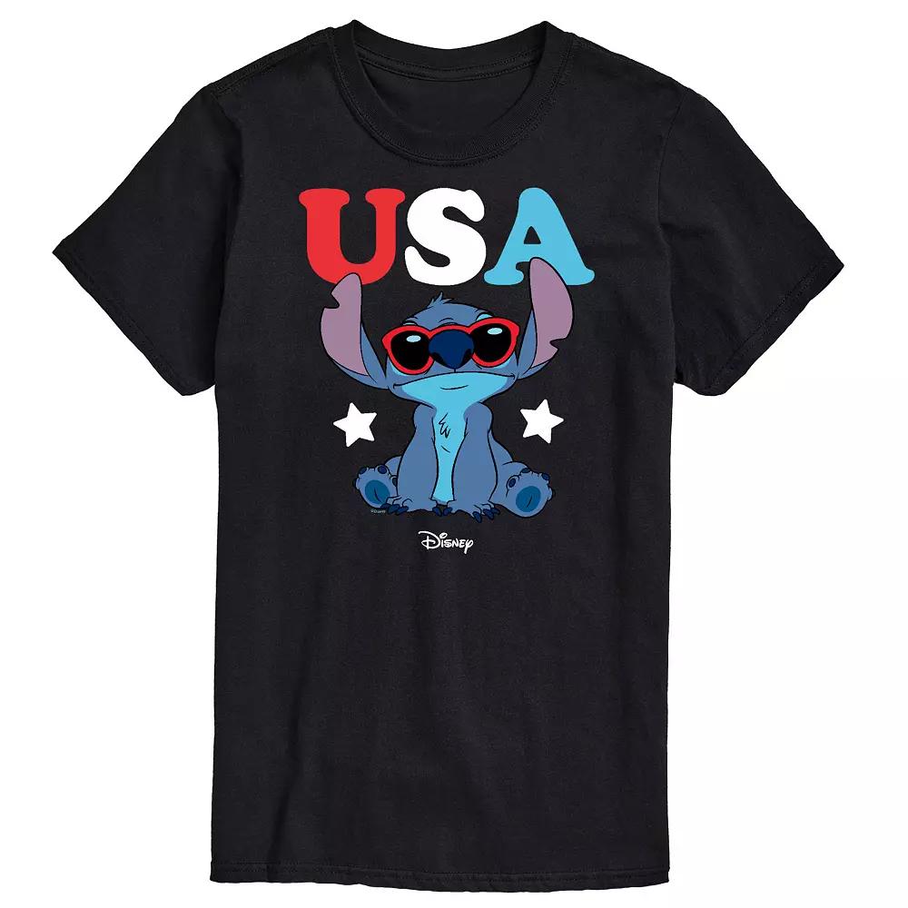 Disney's Lilo & Stitch Big & Tall USA Sunglass Graphic Tee, Men's,  Product Image