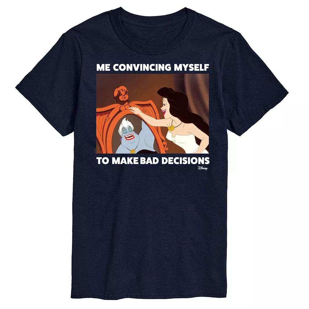 Disney Villains The Little Mermaid Ursula Men's Bad Decisions Graphic Tee,  Product Image