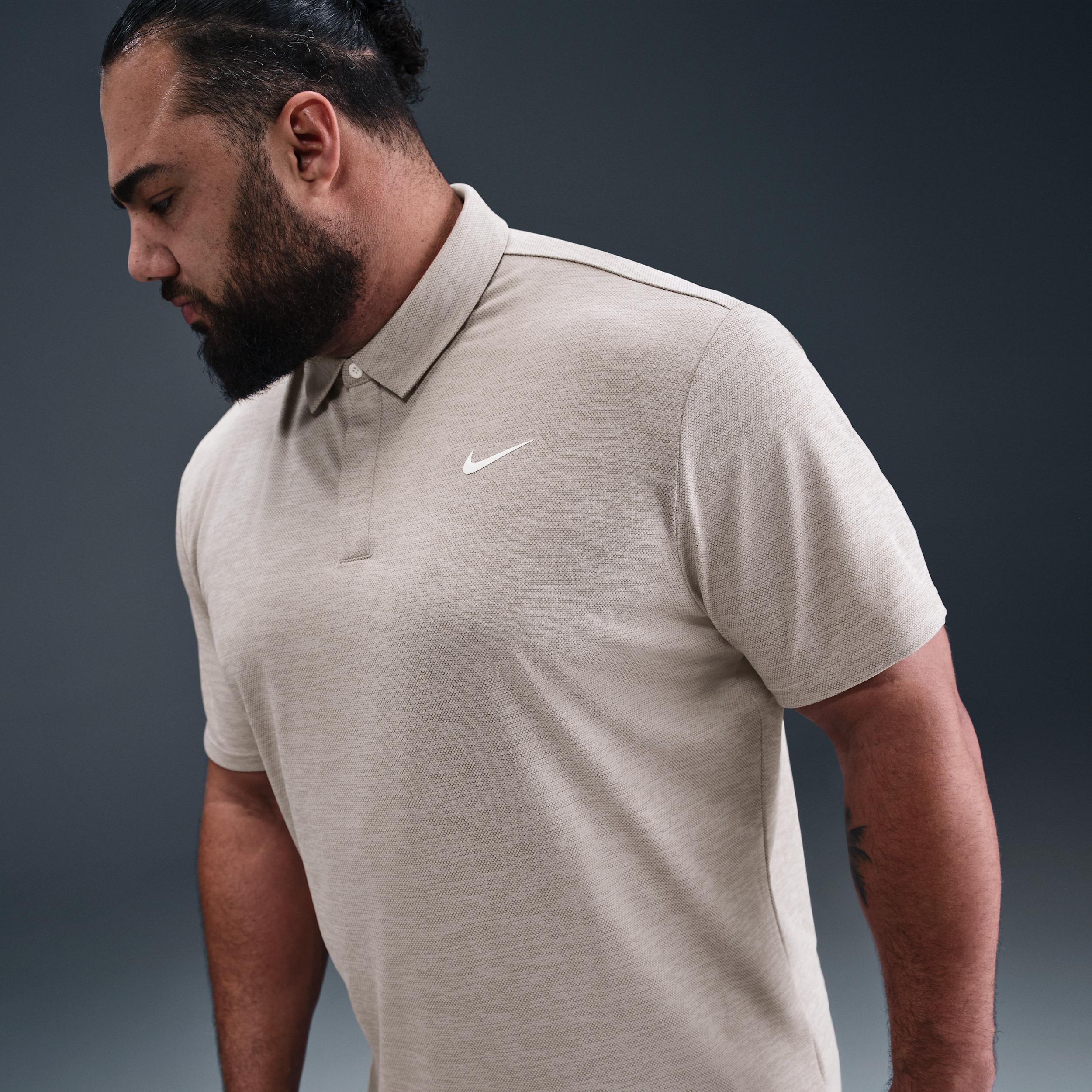 Nike Mens Tour Dri-FIT Jacquard Golf Polo | FZ7475-009 Product Image