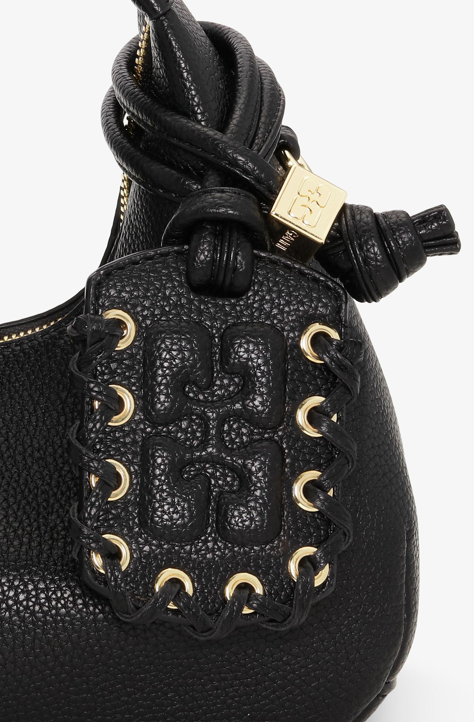 Black Mini Hobo Bag Product Image