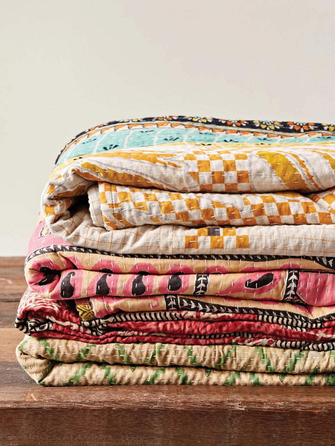 Vintage Kantha Blanket Quilt Product Image