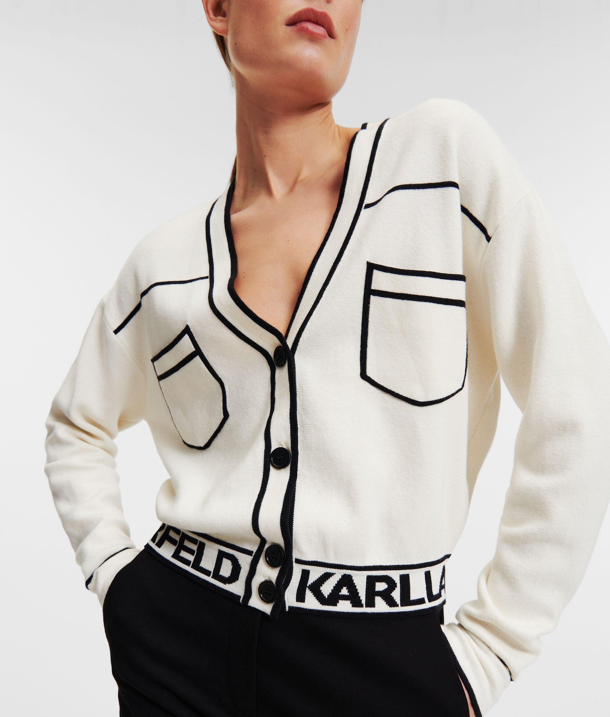 CROPPED LOGO CARDIGAN Product Image