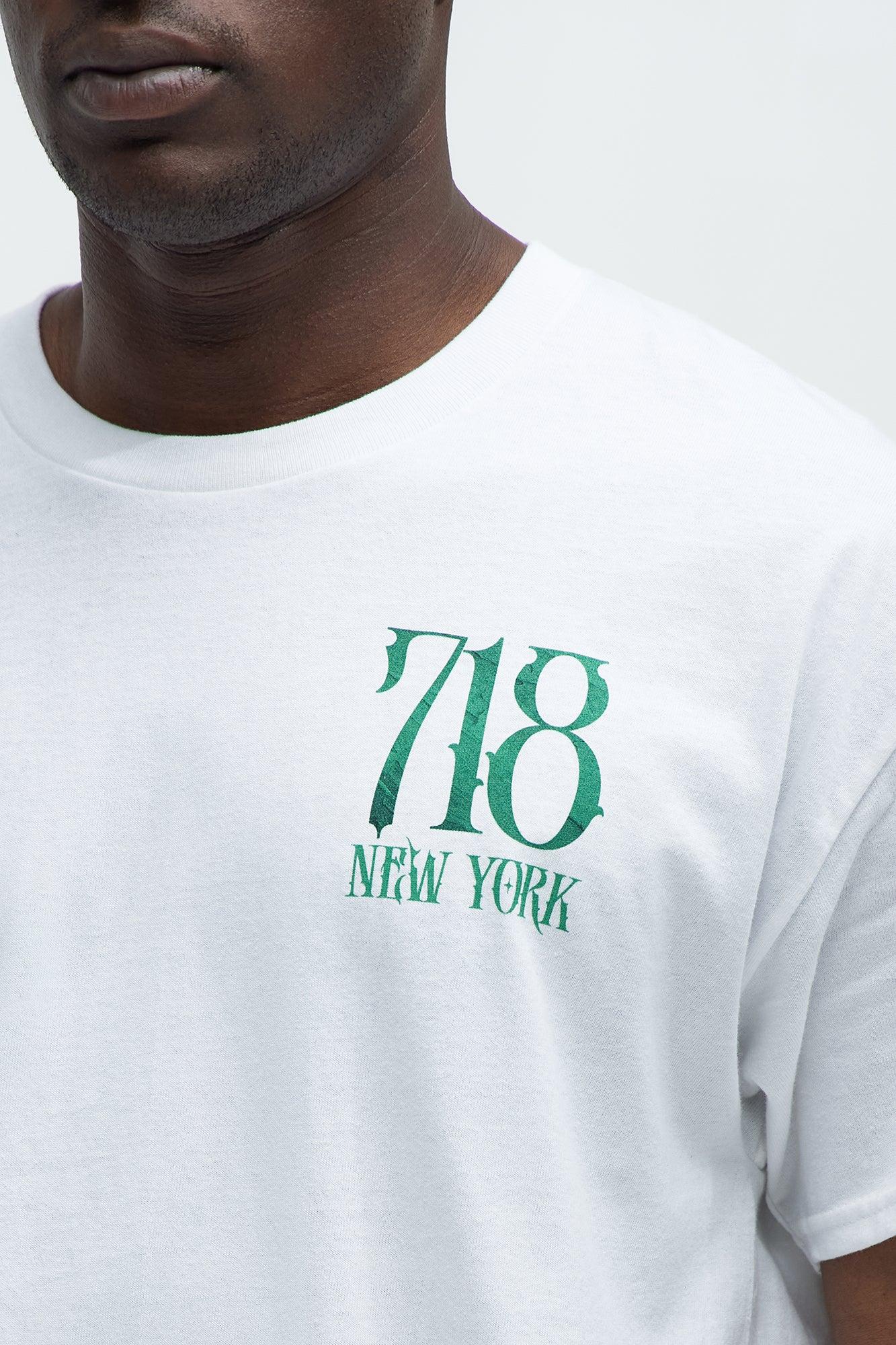 718 New York Short Sleeve Tee - White Product Image