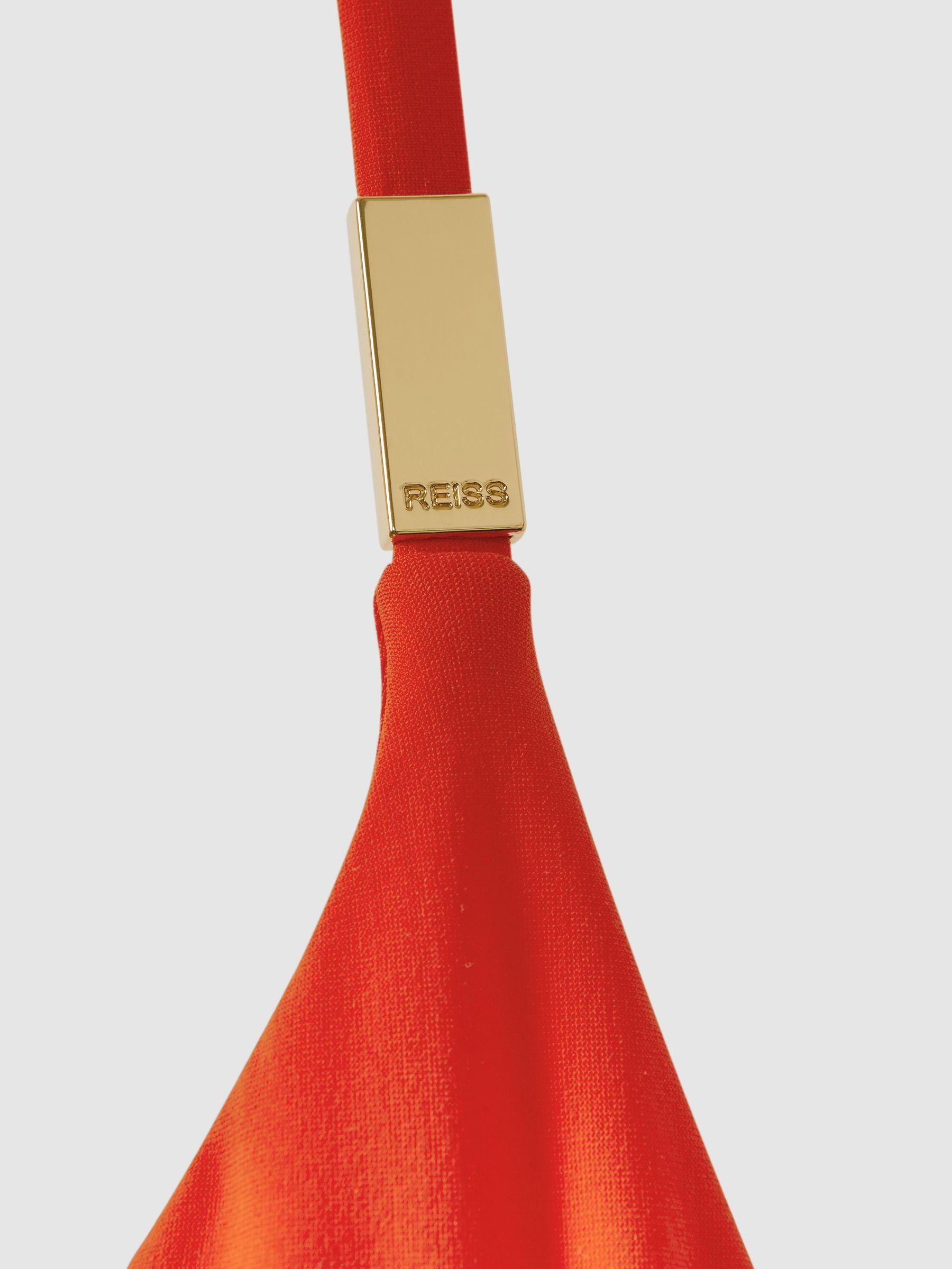 Underwired Tie Back Bikini Top in Red Product Image