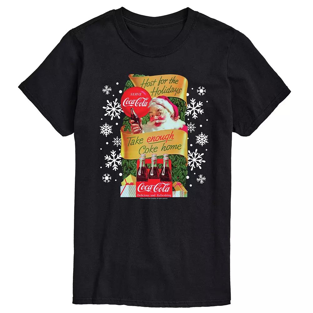 Big & Tall Coca-Cola Host The Holidays Graphic Tee, Men's,  Product Image
