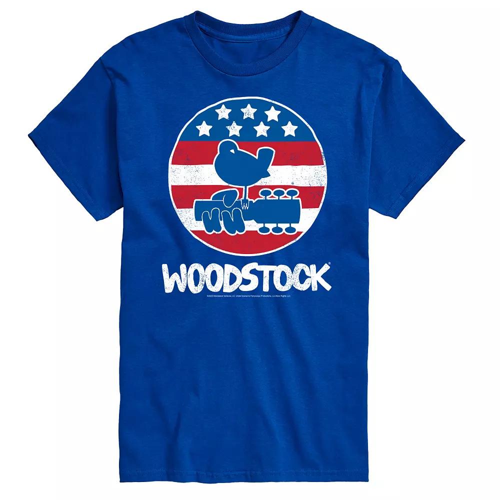 Big & Tall Woodstock Americana Graphic Tee, Men's,  Product Image