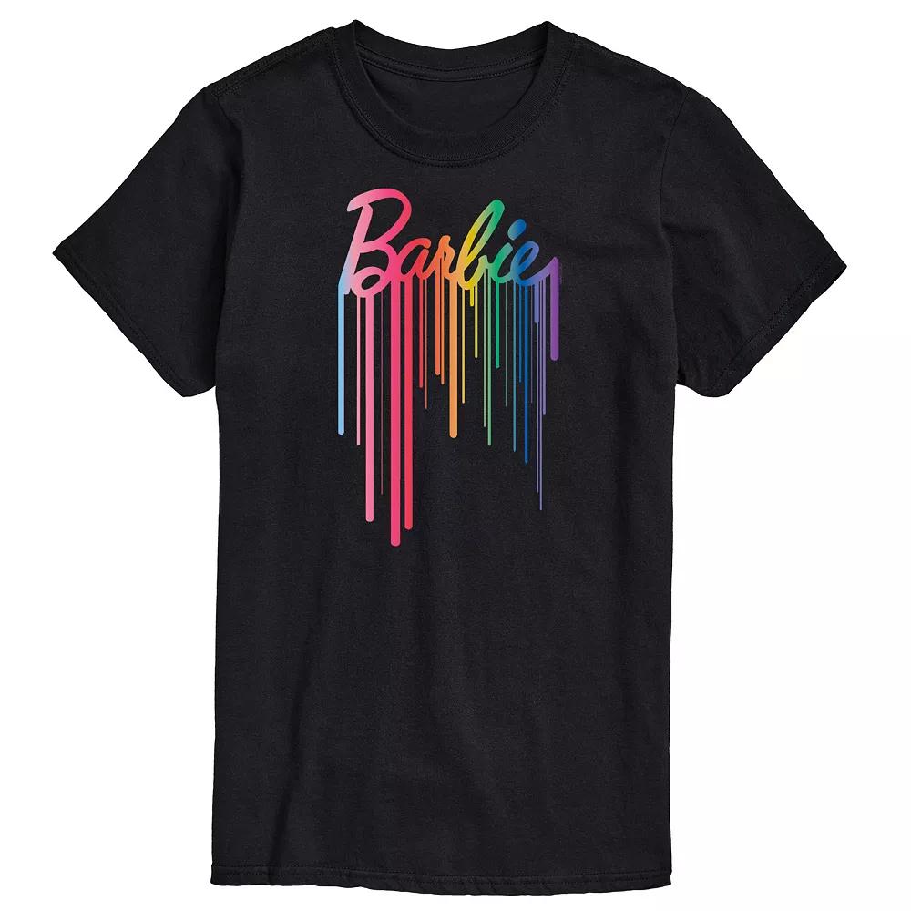 Men's Barbie Logo Rainbow Drop Graphic Tee,  Product Image